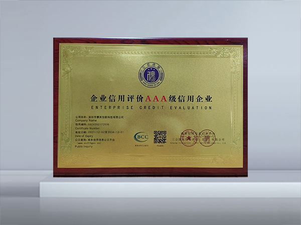 AAA level enterprise credit evaluation